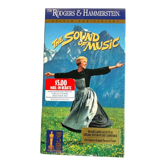The Sound Of Music VHS Tape Movie & Audio Cassette Set Julie Andrews New Sealed - Picture 1 of 3